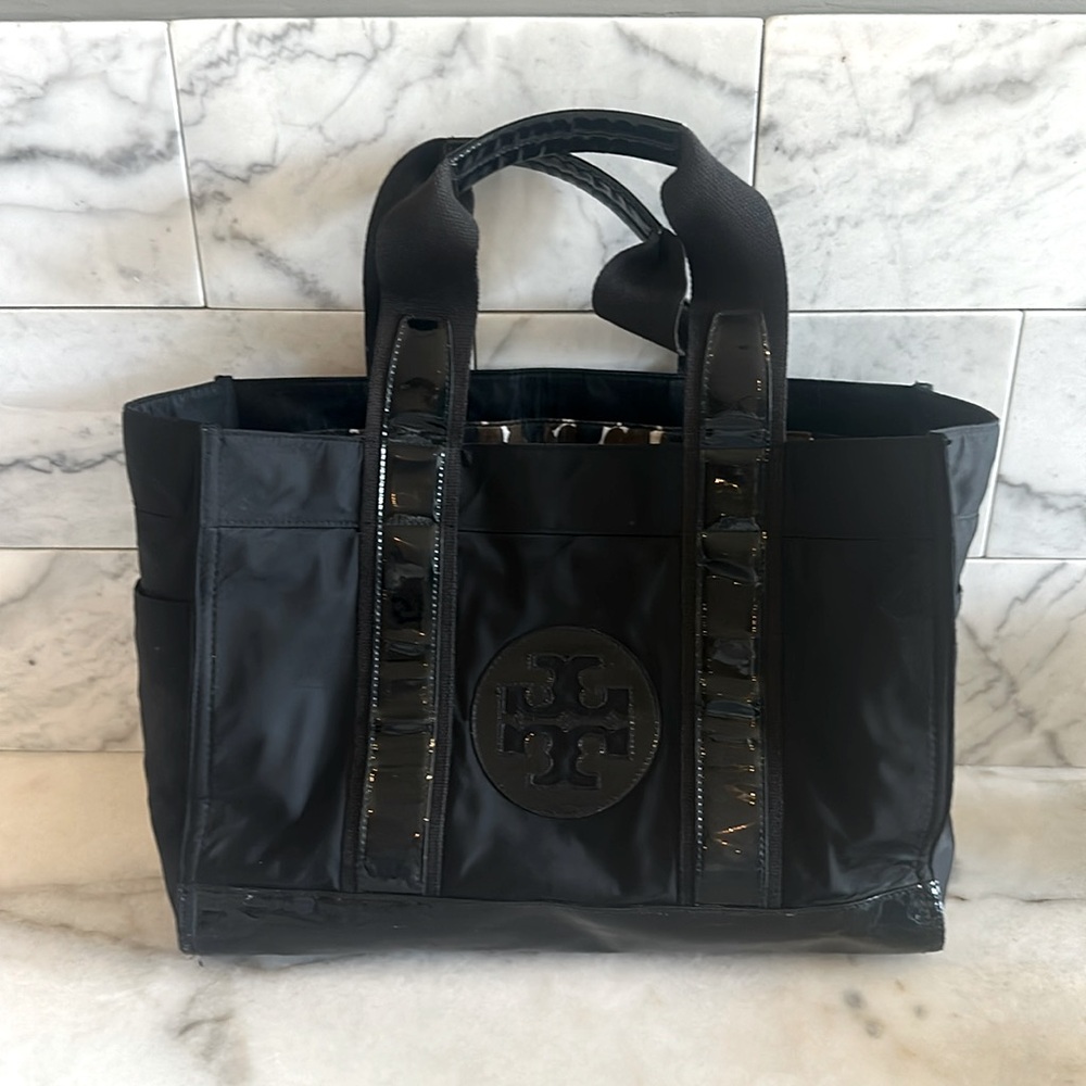 Tory Burch tote black large travel size